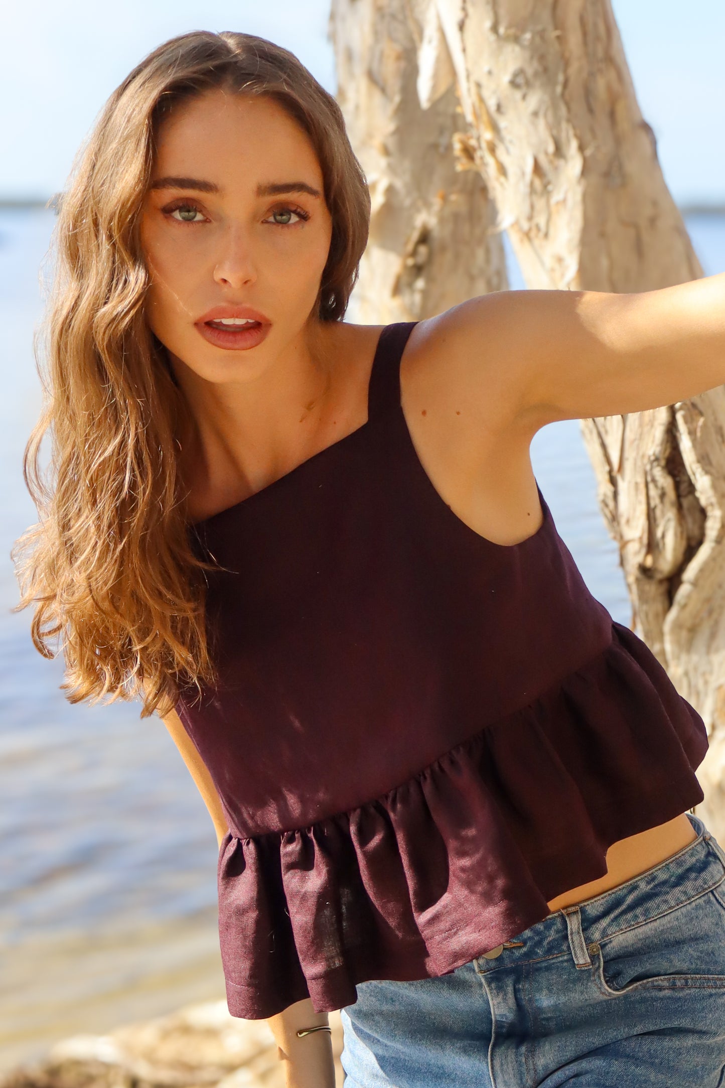 Mia Top - Mahogany