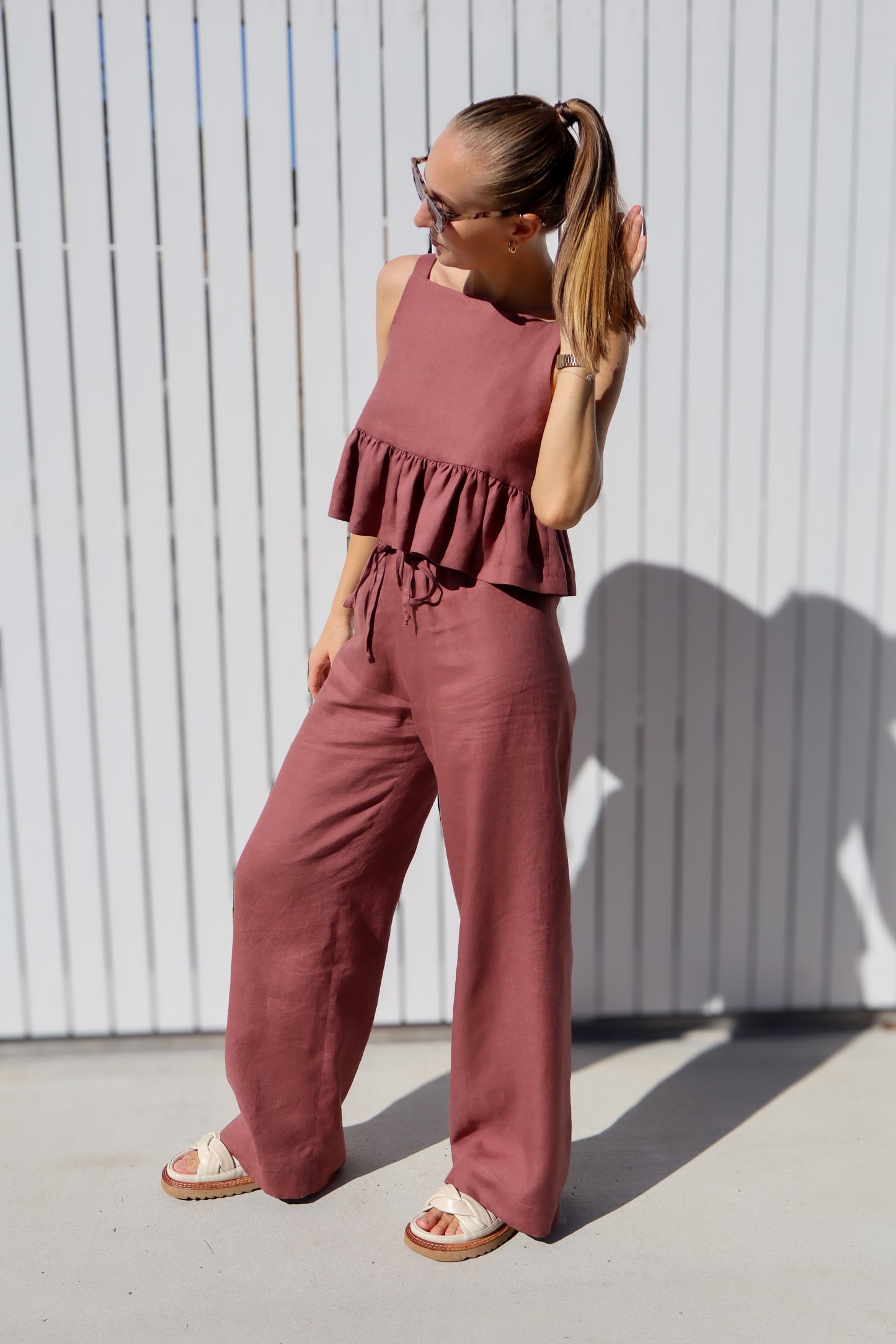 Mia Pant Set - Maple