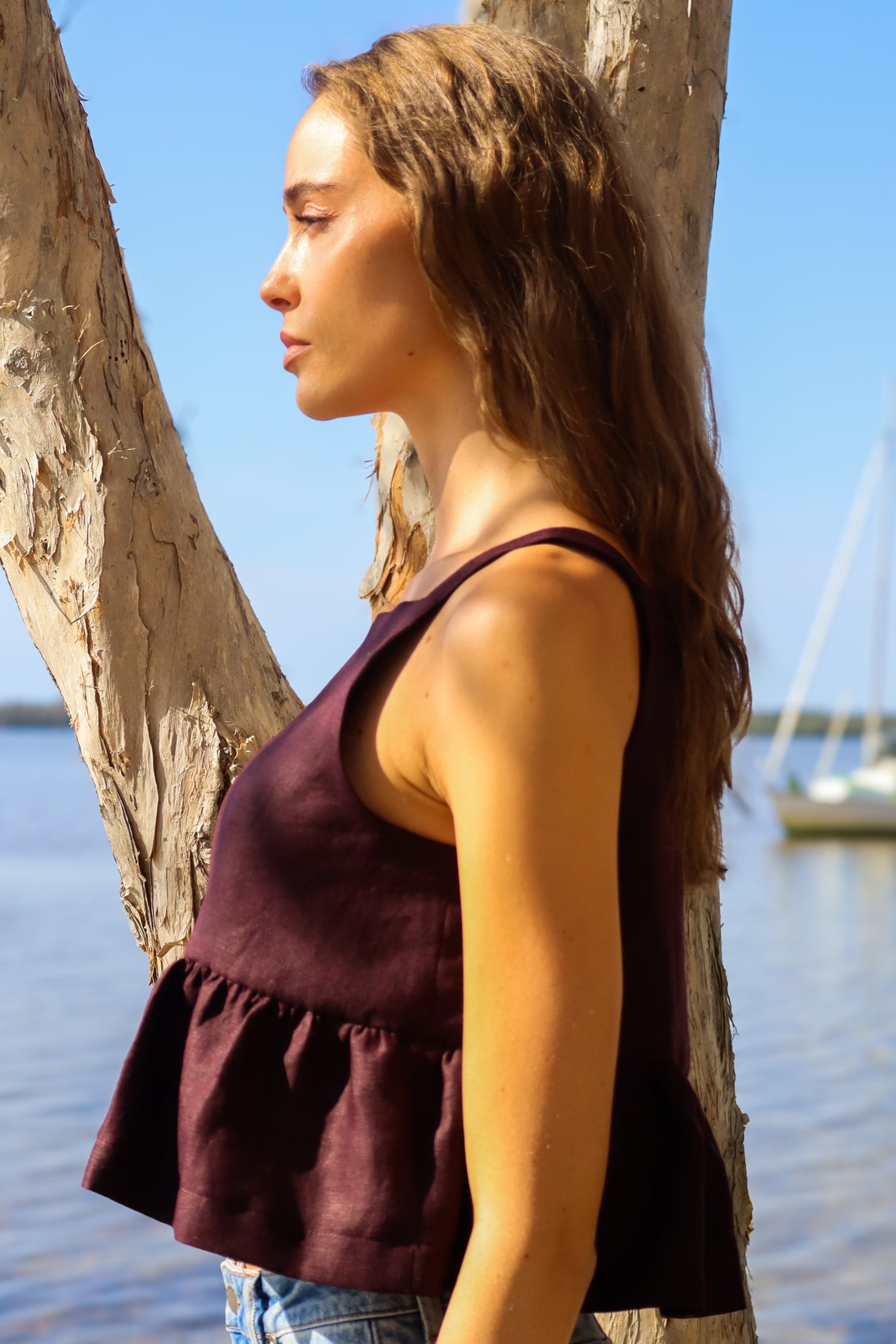 Mia Top - Mahogany
