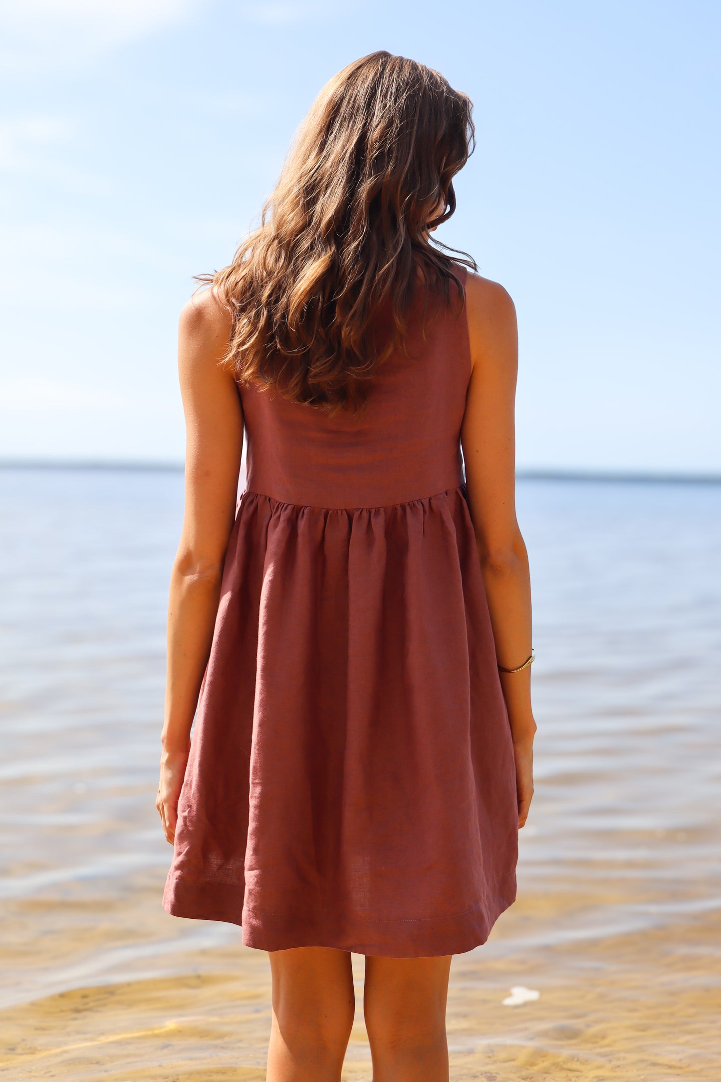 Mia Mini Dress - Maple