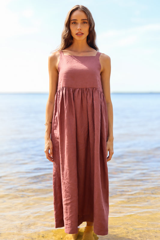 Mia Maxi Dress - Maple