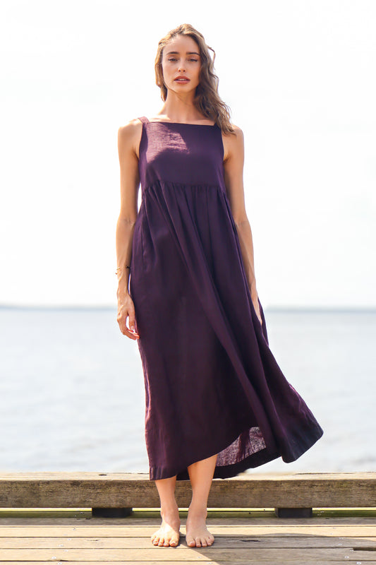 Mia Maxi Dress - Mahogany