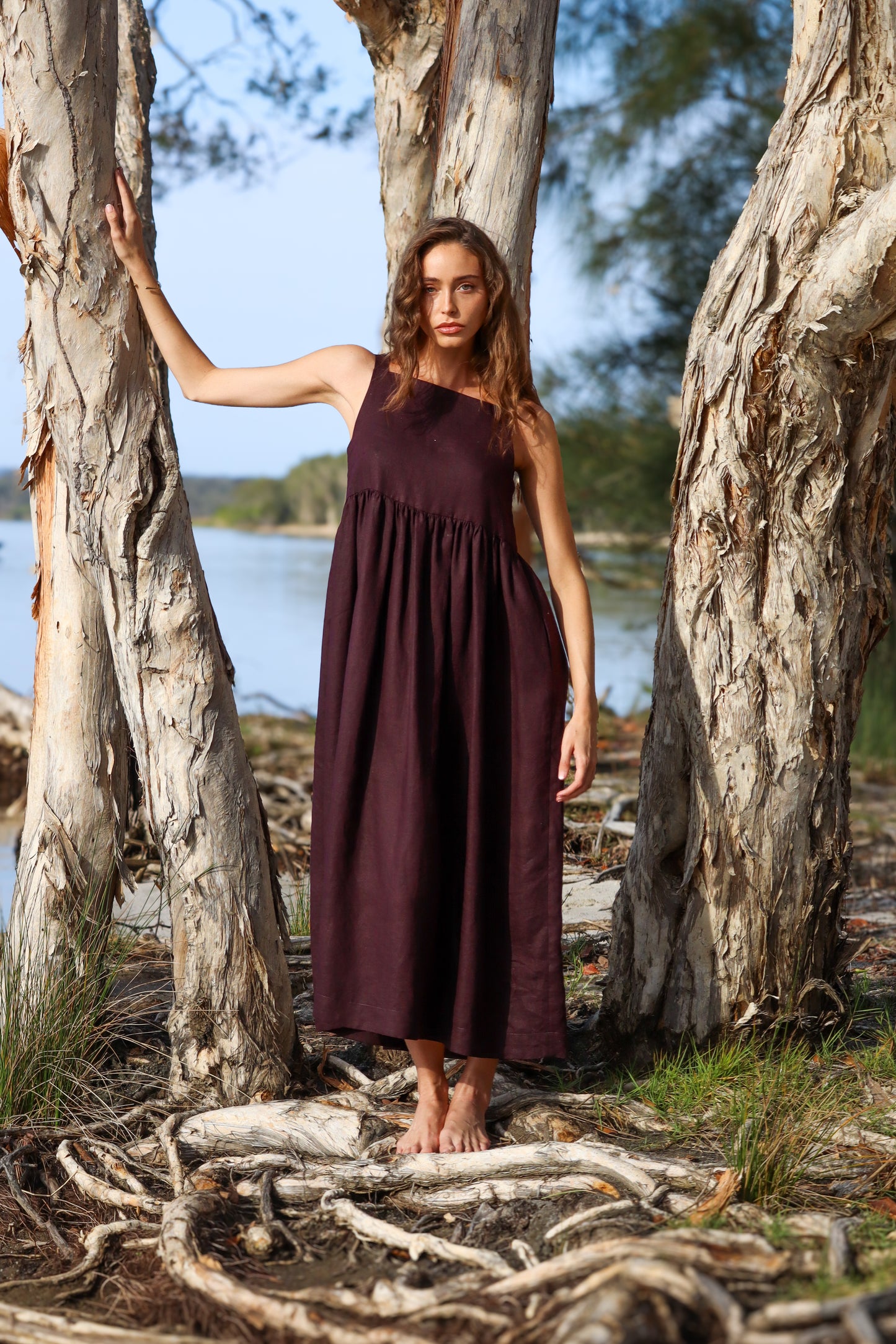 Mia Maxi Dress - Mahogany