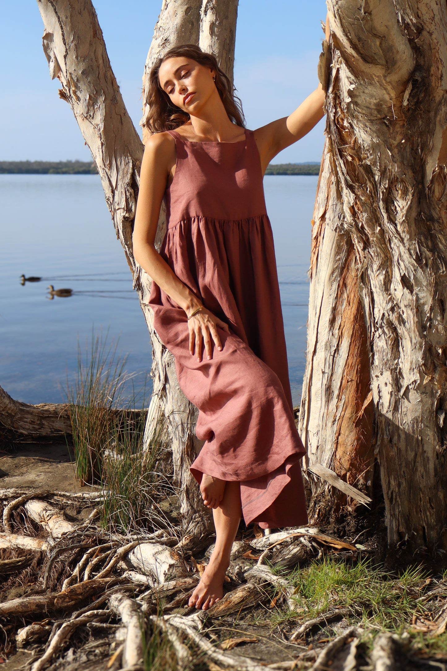 Mia Maxi Dress - Maple