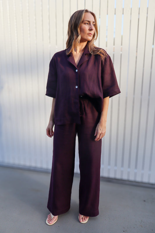 Mia Shirt - Mahogany
