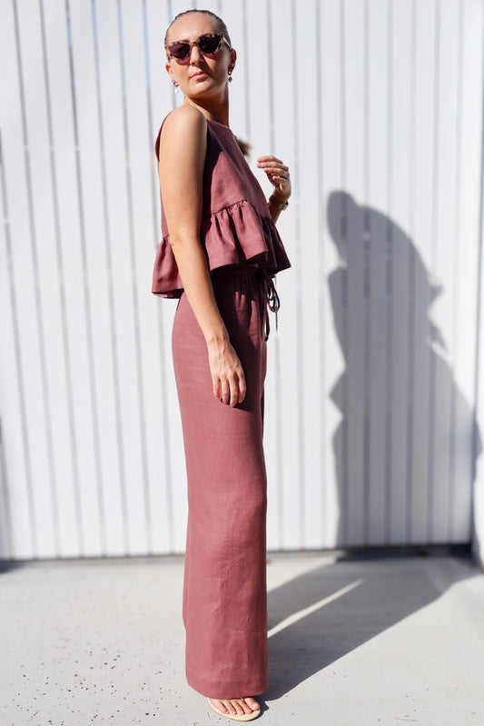 Mia Pant Set - Maple