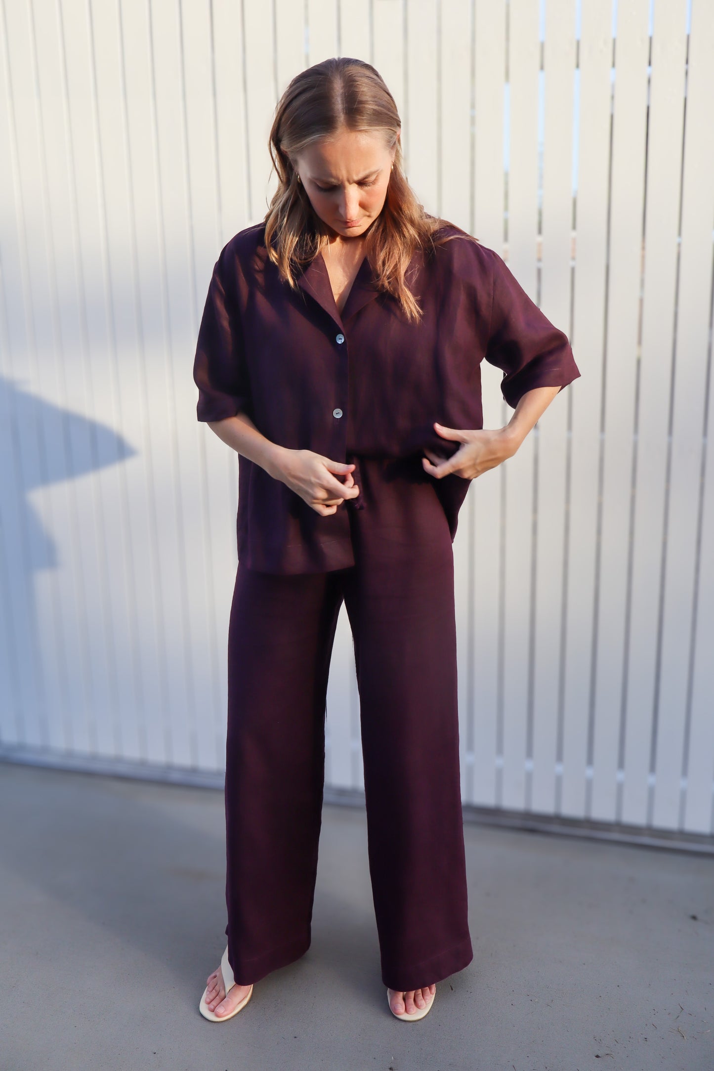 Mia Shirt - Mahogany